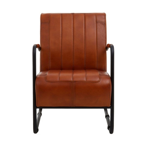 Pruunist nahast tugitool Buffalo - Premier Housewares-image-1