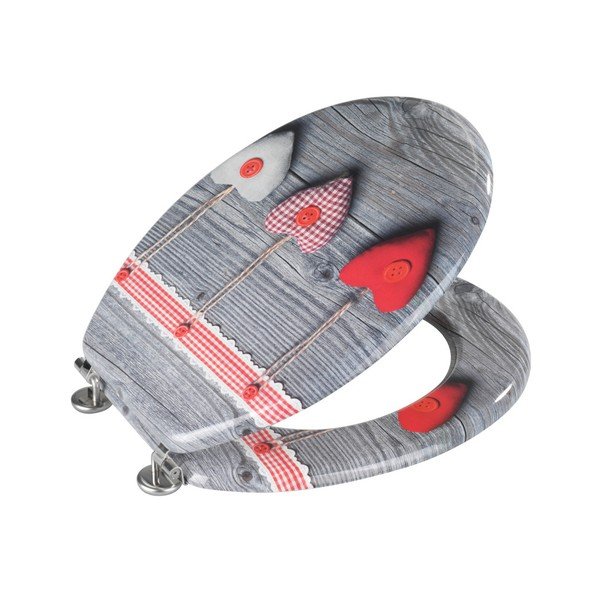 WC iste , 43 x 37 cm Bavarian Hearts - Wenko-image-1