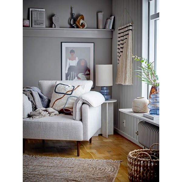 Sinine lauavalgusti tekstiilist varjuga (kõrgus 51 cm) Fabiola - Bloomingville-image-3