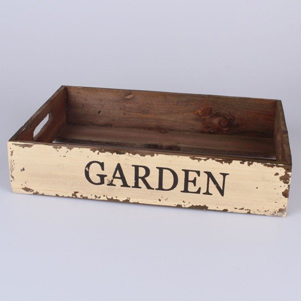 Dřevěný tác Garden, 34x22 cm