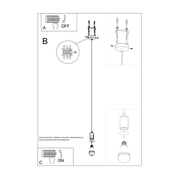 Must rippvalgusti Bombilla - Sollux-image-4