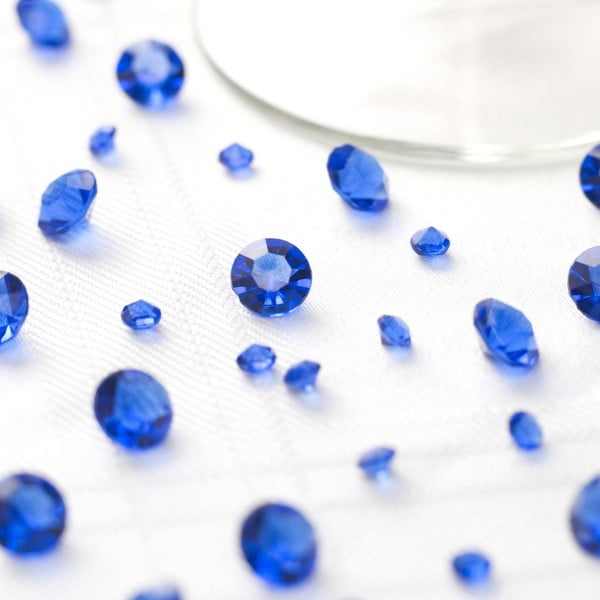 Královsky modré dekorativní krystaly Neviti Party, 100 g