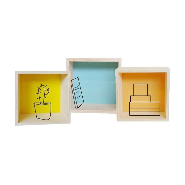 Dekorace Cubo Pattern Ocre M-image-2
