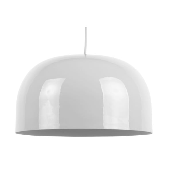 Valge ripplamp metallist varjuga ø 40 cm Dome - Leitmotiv