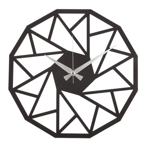 Kovové nástěnné hodiny Geometry, ø 50 cm