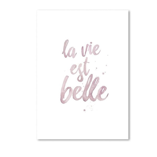 Plakát Leo La Douce La Vie Est Belle, 21 x 29,7 cm