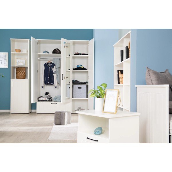 Valge laste raamaturiiul 49x190 cm Sylt - Roba-image-3