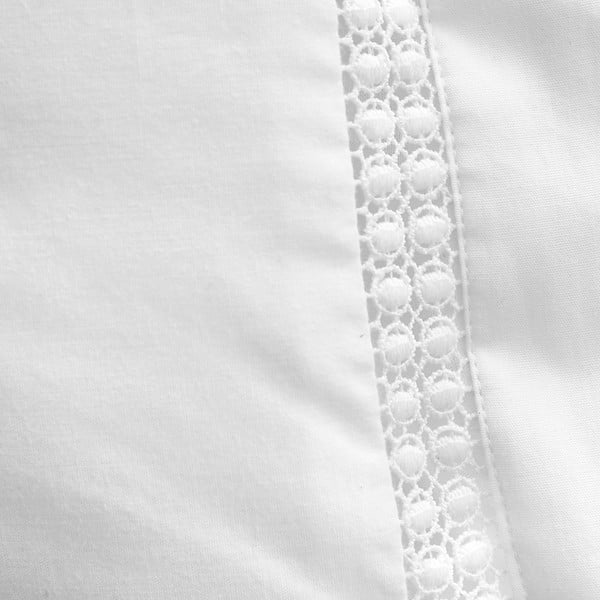 Valge puuvillane voodipesu kaheinimesevoodile 200x200 cm Oxford Lace Trim - Bianca-image-4