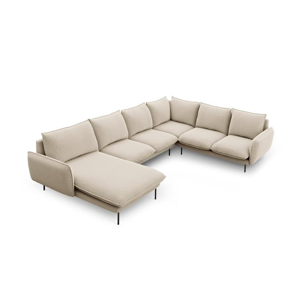 Beež U-kujuline diivan, paremas nurgas Vienna - Cosmopolitan Design-image-2