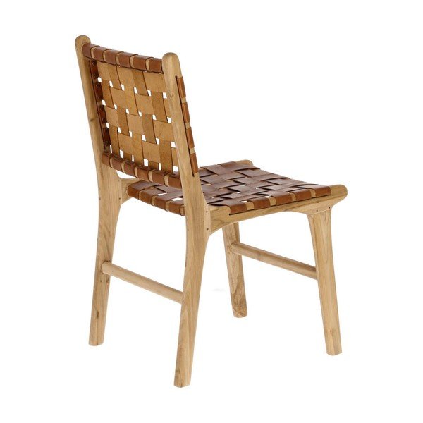 Konjakipruunid nahast söögitoolid 2 tk komplektis Calixta - Kave Home-image-2