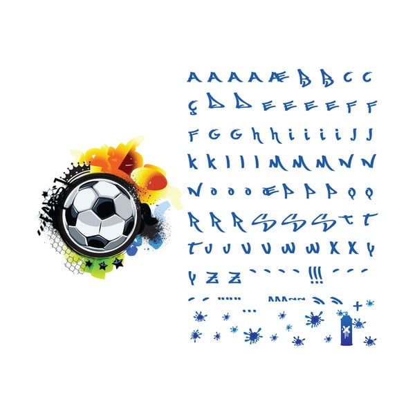 Seinakleebis nimega Football Graffitti - Ambiance-image-2