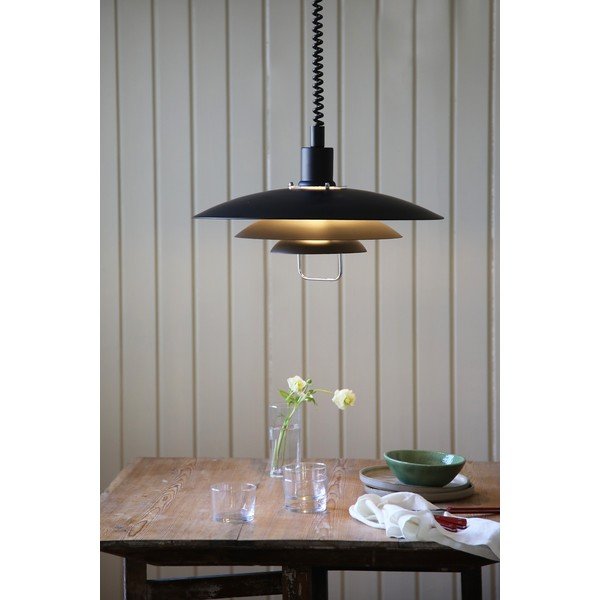 Must rippvalgusti Kikrenes, ø 48 cm Kirkenes - Markslöjd-image-1