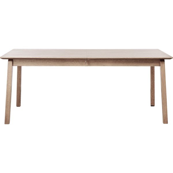 Pikendatav söögilaud tammepuust dekooriga lisapealse pealispinnaga 95x190 cm Bari - Unique Furniture