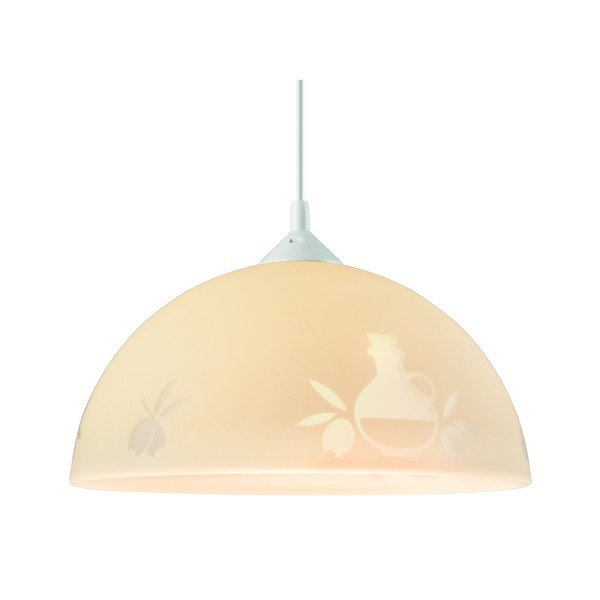 Valge-beež rippvalgusti ø 30 cm - LAMKUR-image-1