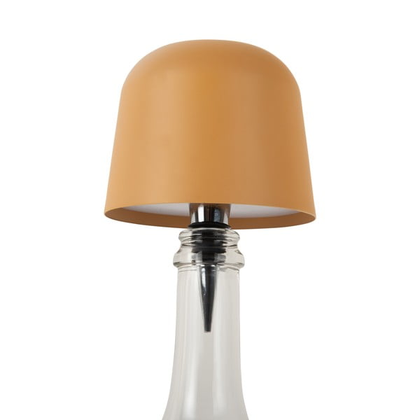 Ookerkollane LED lauavalgusti pudelile metallist varjuga (kõrgus 13 cm) Cone Hat LED - Leitmotiv