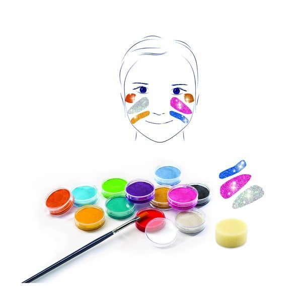 Glitter Face Painting komplekt - Djeco