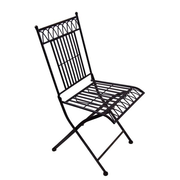 Černá kovová zahradní židle Ego Dekor