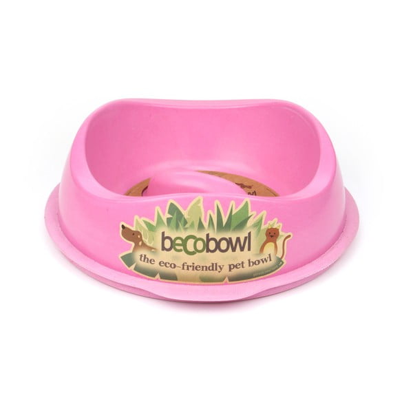 Psí/kočičí miska Beco Bowl 28,5 cm, růžová