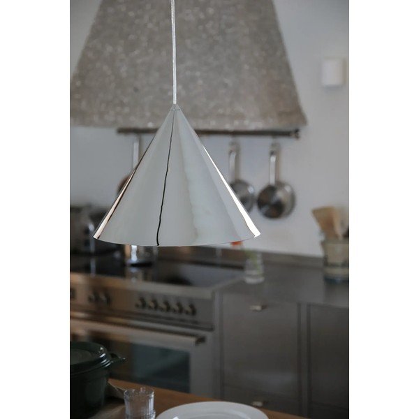 Hõbedane metallist ripplamp metallist lambivarjuga, läbimõõduga 37,5 cm Tip - Markslöjd-image-1