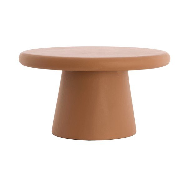 Ümmargune kohvilaud terrakota värvi ø 70 cm Kulona - Light & Living