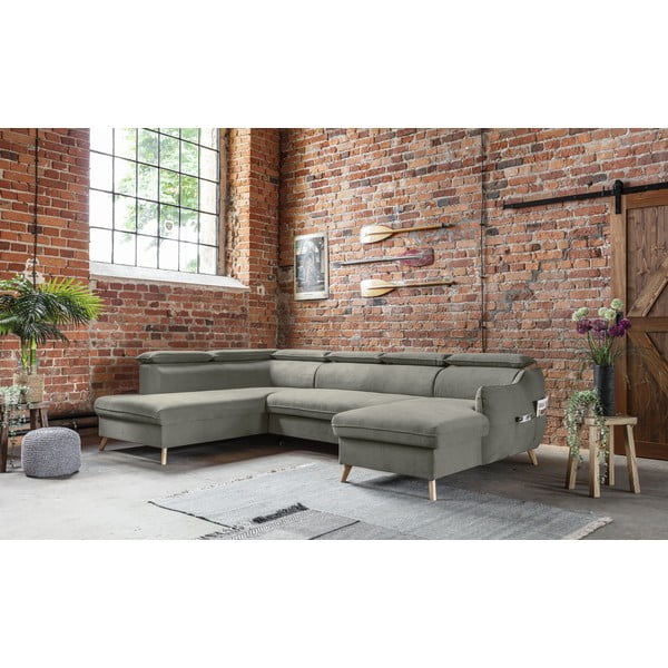 Helehall sametist U-kujuline nurgadiivan (vasak nurk) Sweet Harmony - Miuform-image-3