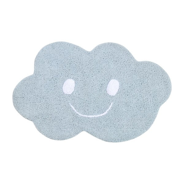 Modrý bavlněný koberec Happy Decor Kids Cloud, 75 x 115 cm