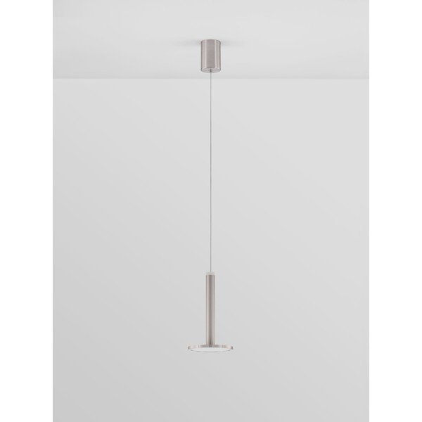 Metallist LED-ripplamp matt hõbedases värvitoonis, ø 15 cm Palencia - Nova Luce-image-2