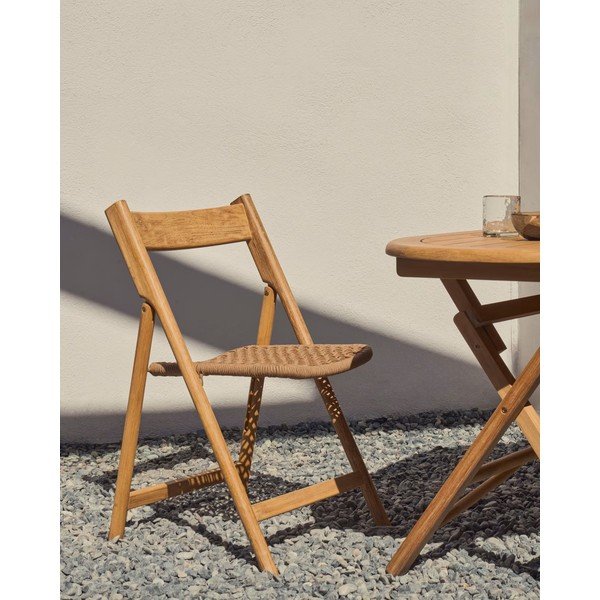 Pruun-puiduvärvi puidust aiatool Dandara - Kave Home-image-1