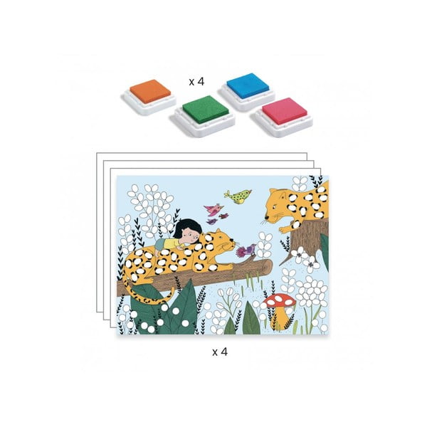 Värviraamat Finger Painting Nature – Djeco-image-1