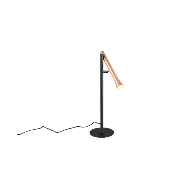 Must-kuldne LED lauavalgusti metallist varjuga (kõrgus 53 cm) Fiato - Trio-image-3