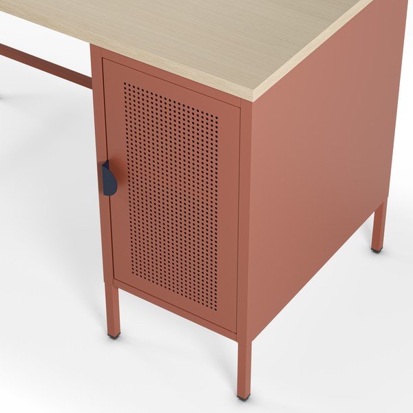 Töölaud tammepuust pealispinnaga 60x120 cm Sayla - Marckeric-image-2