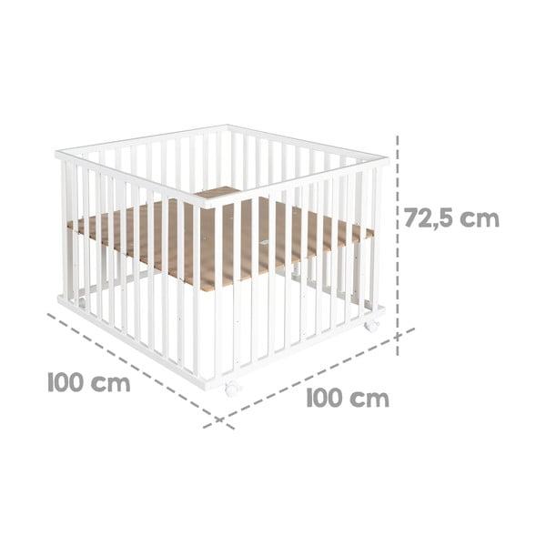 Valge mänguaed 100x100 cm Little stars - Roba-image-4