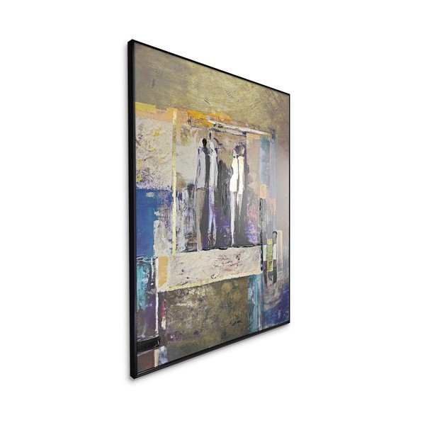 Käsitsi maalitud elementidega maal 70x100 cm Loneliness - Styler-image-3