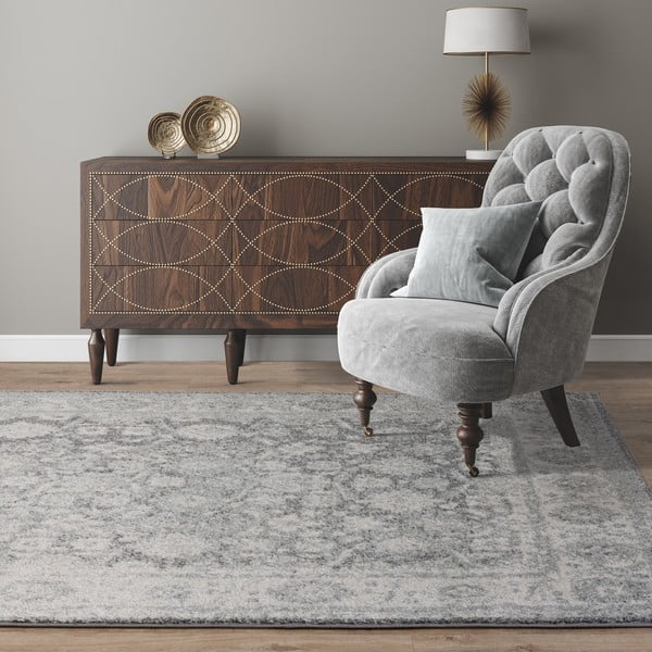 Helehall vaip 200x290 cm Muse Heritage Grey Silver – Asiatic Carpets-image-1