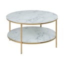 Valge ümmargune kohvilaud ø 80 cm Alisma - Actona