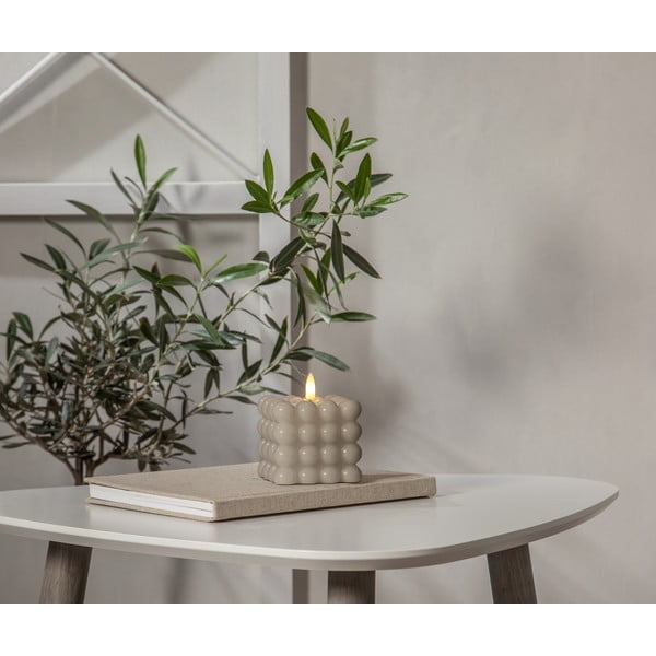 Beežist vahast LED-küünal, kõrgus 9,5 cm Flamme Dot - Star Trading-image-2