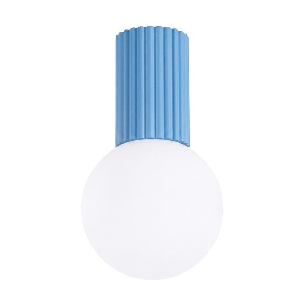 Helesinine opaalklaasist laelamp, ø 12 cm Orbital - Sollux