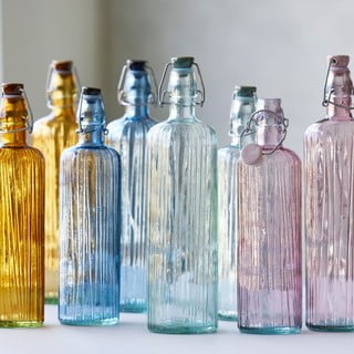 Roosa klaaspudel 1,2 l Kusintha - Bitz