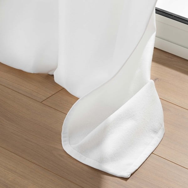 Valge mikrokiududest helikindel kardin 135x260 cm Micropolar - douceur d'intérieur-image-3