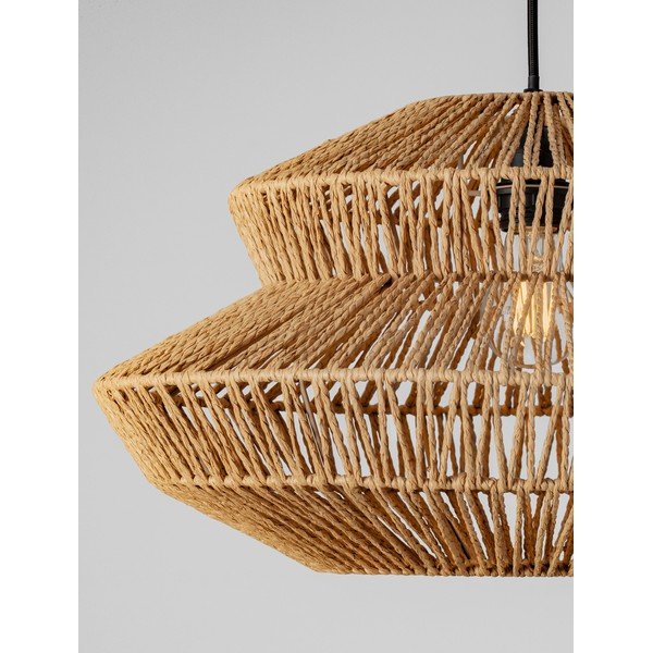 Naturaalse värviga köiest ripplamp, läbimõõduga 50 cm Nua - Nova Luce-image-1