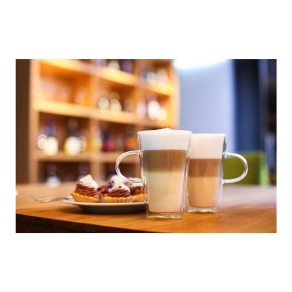 Topelt seinaga kruus Amo Latte, 320 ml - Vialli Design-image-1