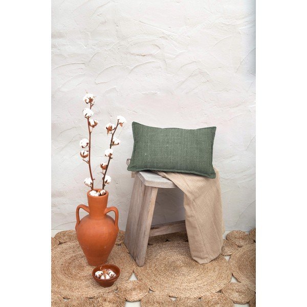 Roheline dekoratiivpadi Lino Moss, 35 x 50 cm - Really Nice Things-image-1