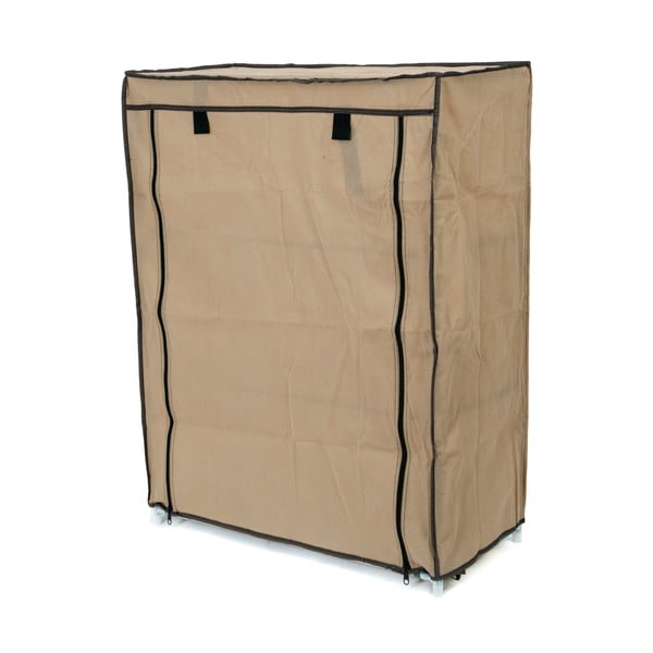 Beežist tekstiilist kolmeastmeline jalatsiriiul Jalatsid - Compactor-image-3