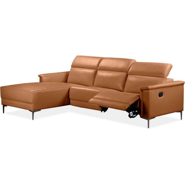 Pruun kunstnahast nurgadiivan (vasakpoolne nurk) Lund - Støraa-image-1