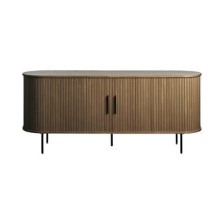 Pruun tammespoonist lükandustega kummut 180x76x45 cm Nola - Unique Furniture