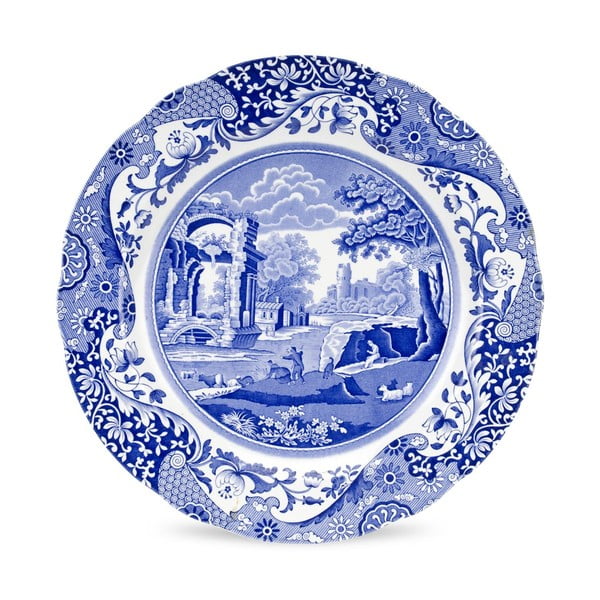 Bílomodrý talíř Spode Blue Italian, ø 30 cm