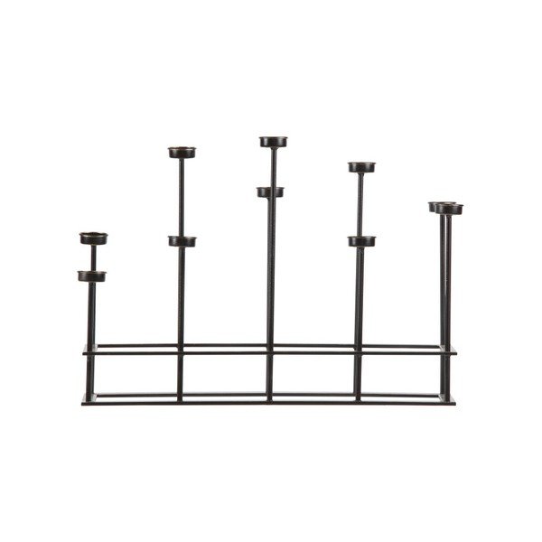 Černý svícen BePureHome Surround-image-1