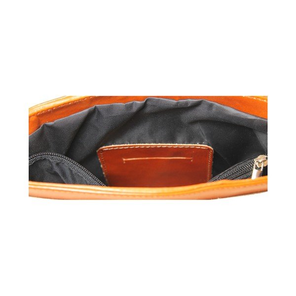 Konjaki pruun nahast käekott Valeria - Chicca Borse-image-1