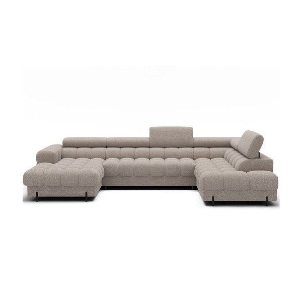 Beež nurgadiivanvoodi buklee kangast (parem nurk/U-kujuline) Feraria - ELTAP