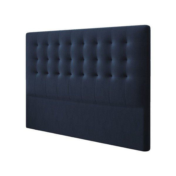 Tmavě modré čelo postele se sametovým potahem Windsor & Co Sofas Athena, 160 x 120 cm-image-2